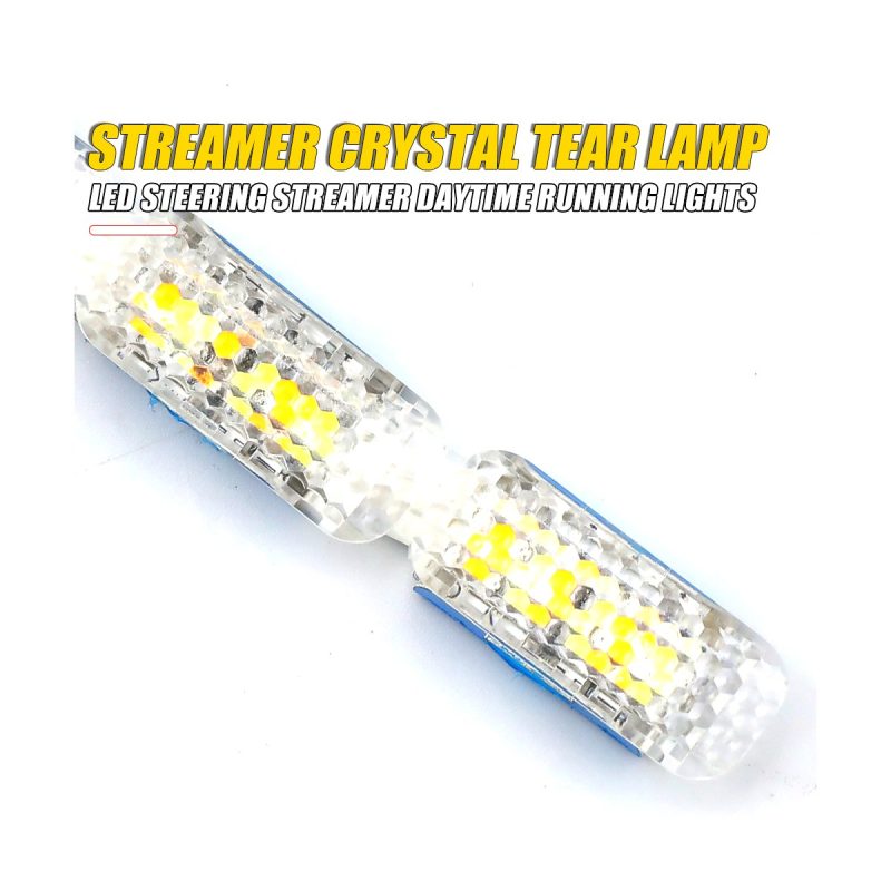 Streamer Crystal Tear Led Drl Turn Signal Strip 05 Streamer Crystal Strip Detail LED detail reference for streamer crystal tear LED DRL turn signal strip