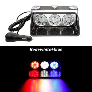 Suction Cup Led Strobe Warning Light Red White Blue Effect Lighting-effect source reference showing red, white, and blue output.