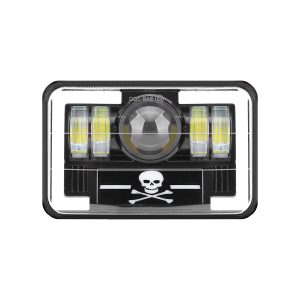 T-Pattern Graphic 7 Inch Square LED Headlight