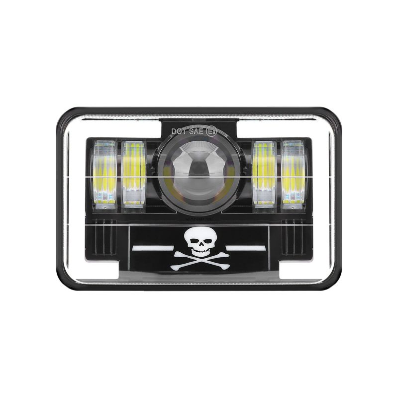 T-Pattern Graphic 7 Inch Square LED Headlight