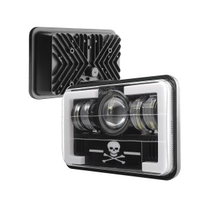 T-Pattern Graphic 7 Inch Square LED Headlight product detail reference