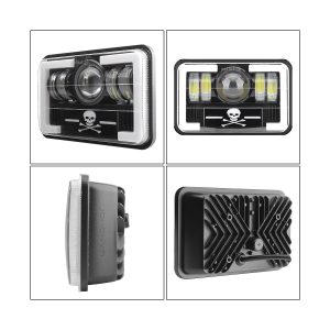 T-Pattern Graphic 7 Inch Square LED Headlight additional product reference