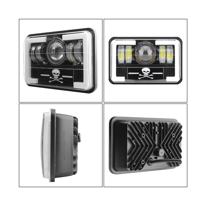 T-Pattern Graphic 7 Inch Square LED Headlight additional product reference