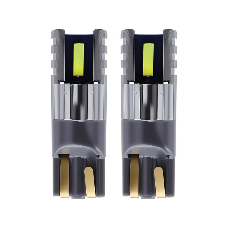 T10 5 Side Led Brake Position Bulb Pair 03 T10 Five Side Pair Pair view of T10 5-side LED brake position bulbs