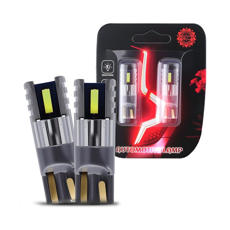 T10 5 Side Led Brake Position Bulb Pair 05 T10 Five Side Package Package reference for T10 5-side LED brake position bulb pair