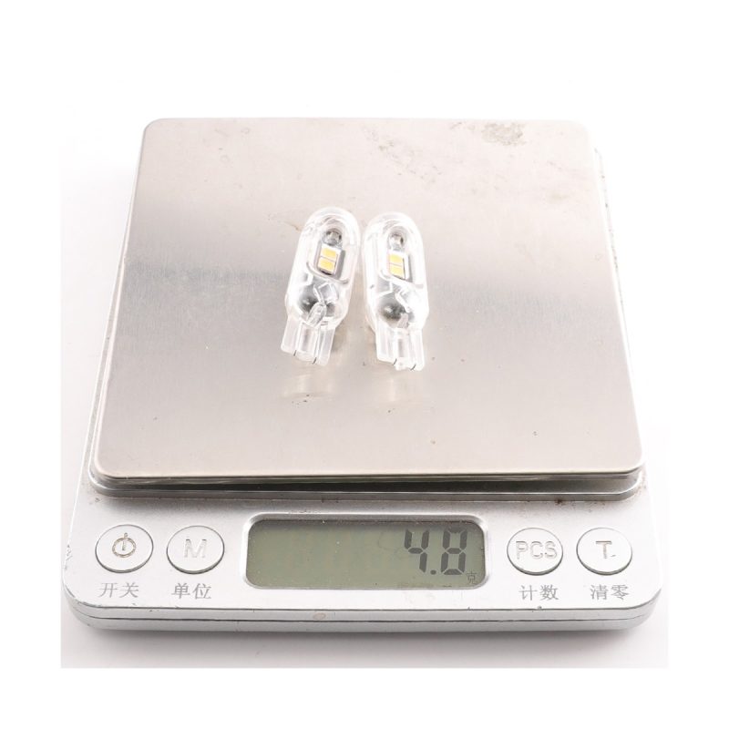 T10 Clear Lens Led Width Indicator Bulb Color Options 06 T10 Clear Weight Weight reference for T10 clear lens LED width indicator bulb pair