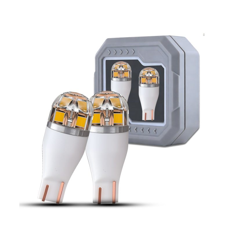 T15 5 Sided Ceramic Led Brake Position Bulb Options 04 T15 Ceramic White Package Package reference for white T15 5-sided ceramic LED brake position bulb pair