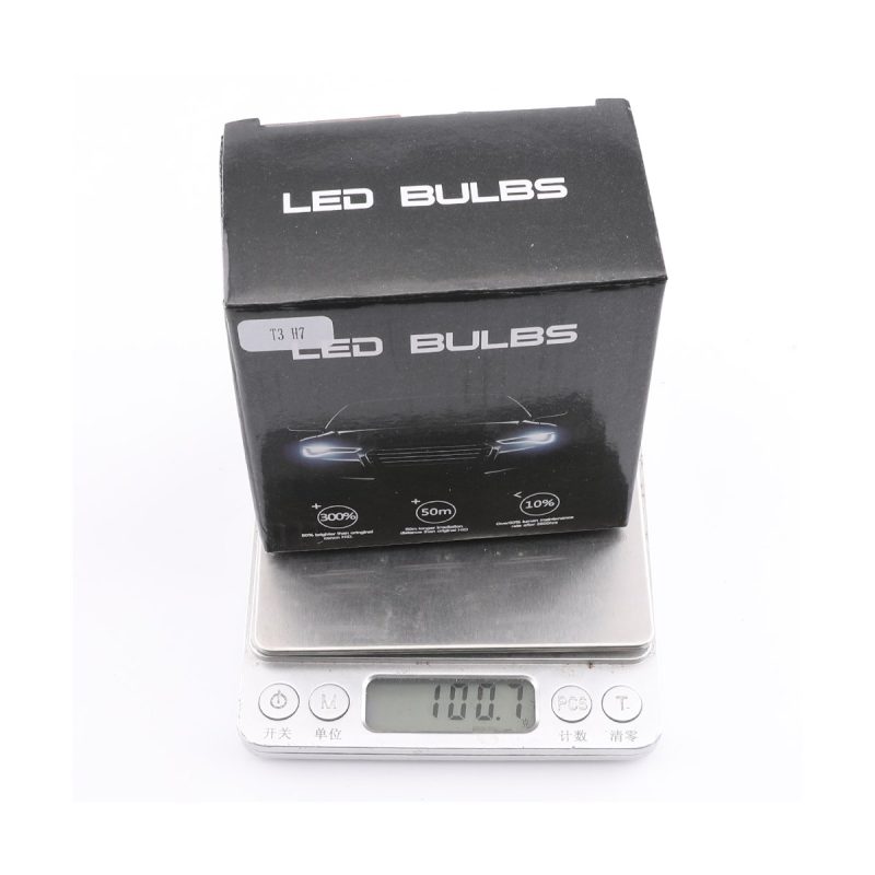 T3 H7 Lens Led Headlight Bulb Pair 05 T3 H7 Package Package reference for T3 H7 lens LED headlight bulb pair