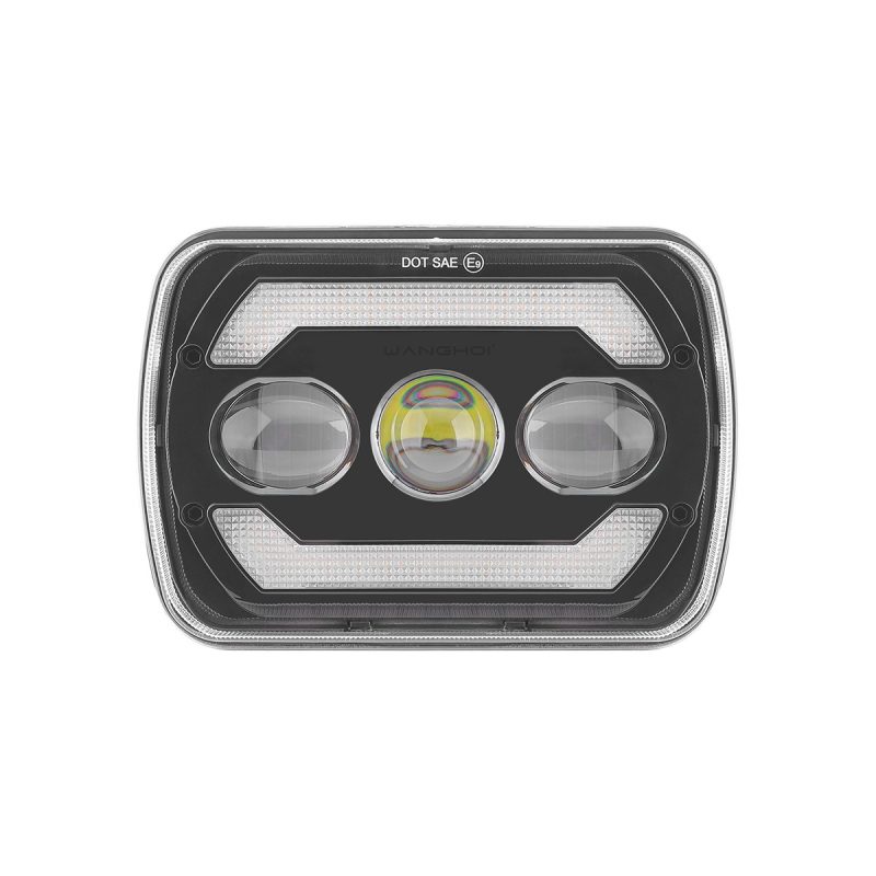 Three Bead 7 Inch Square Led Headlight 01 Three Bead 7 Inch Square Led Headlight 01 Three-Bead 7 Inch Square LED Headlight