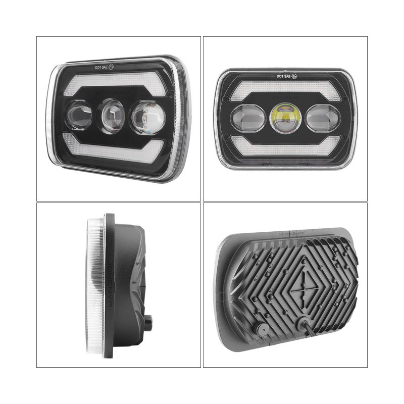 Three Bead 7 Inch Square Led Headlight 04 Three Bead 7 Inch Square Led Headlight 04 Three-Bead 7 Inch Square LED Headlight product angle reference