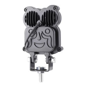 Three Bead Owl Led Work Light Rear Housing Rear housing and heat-dissipation structure reference from the supplied source images.