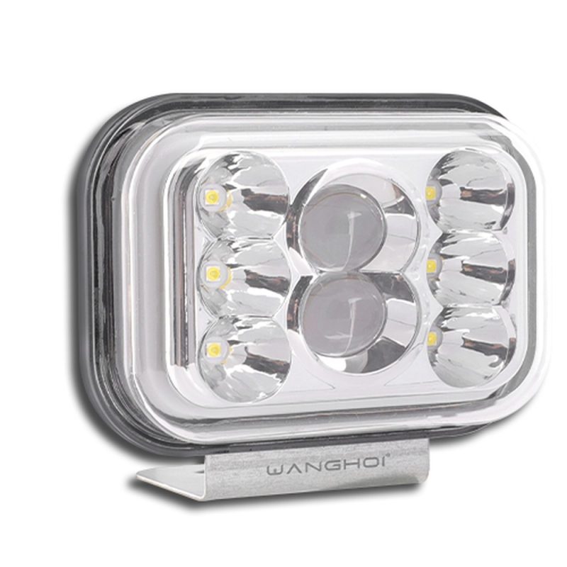 Three Color Frame Motorcycle Led Spotlight Short Front Clean product crop of the short three-color frame motorcycle LED spotlight option.