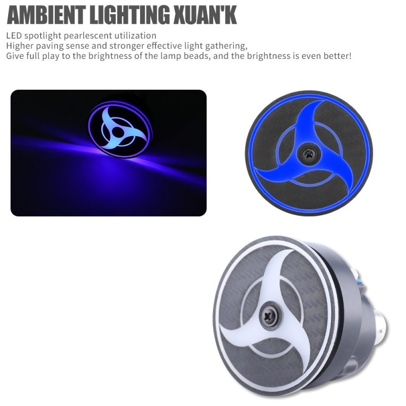 Three Leaf Led Flashing Brake Light Ambient Effect Source lighting-effect reference showing the three-leaf lamp with purple illumination.