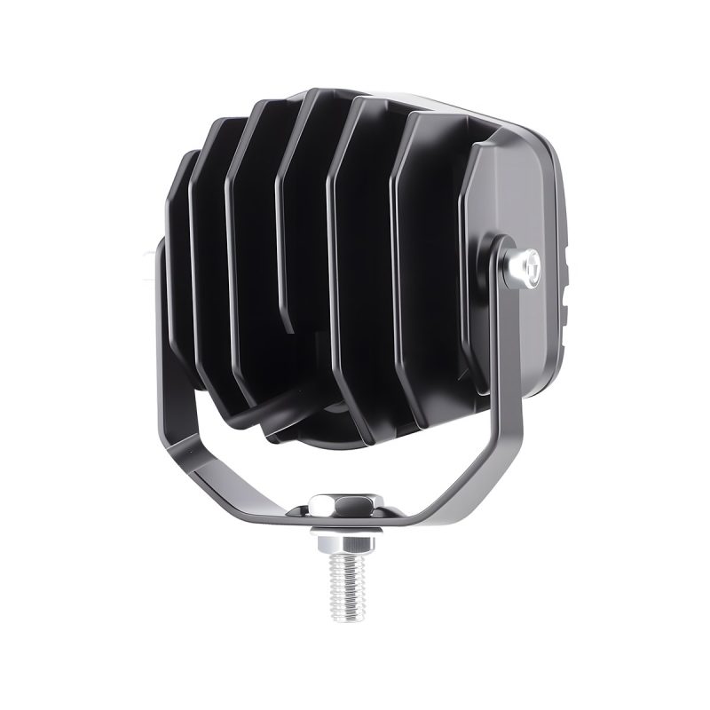 Three-Lens Square LED Work Light rear housing reference