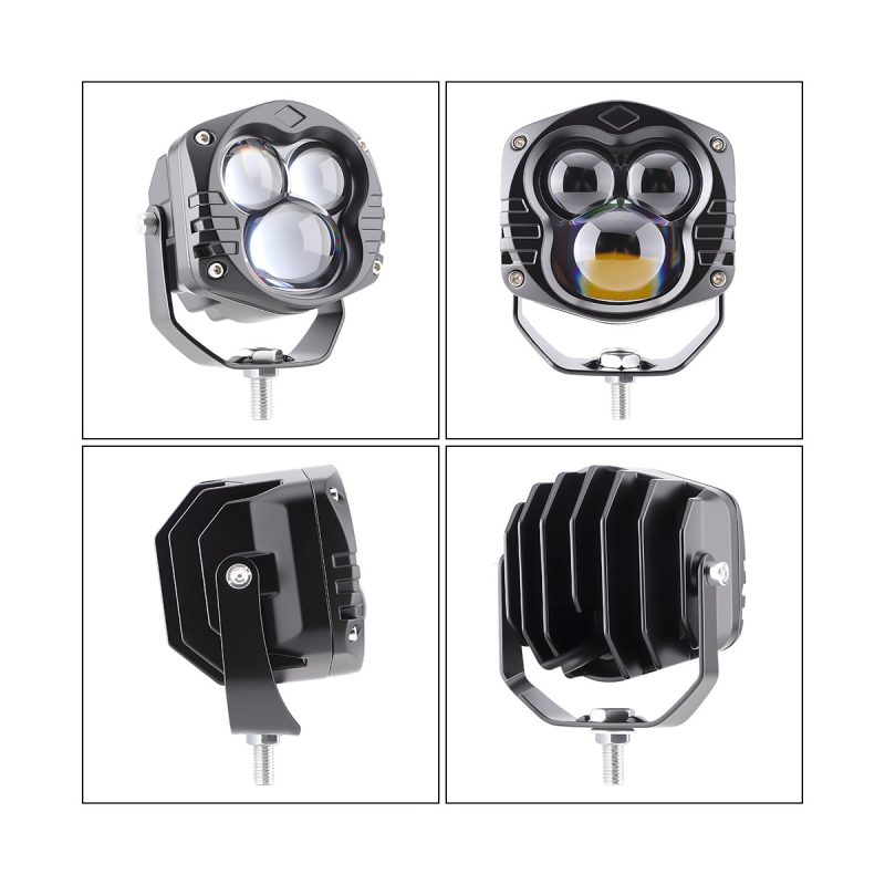 Three-Lens Square LED Work Light package or lighting reference