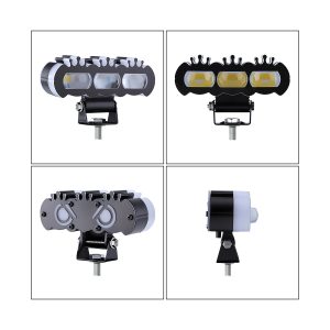 Three Pearl Demon Eye Led Motorcycle Spotlight 05 Three Demon Views Three pearl demon eye LED spotlight multi-view image