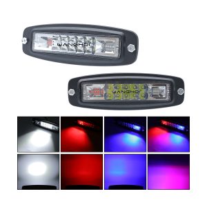 Lighting effect reference for three-row slotted linear LED work light