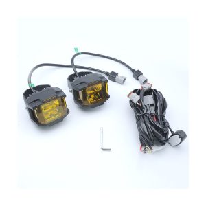 Three Side Glow Recessed Led Work Light 05 Three Side Pair Three-side glow recessed LED work light pair with wiring