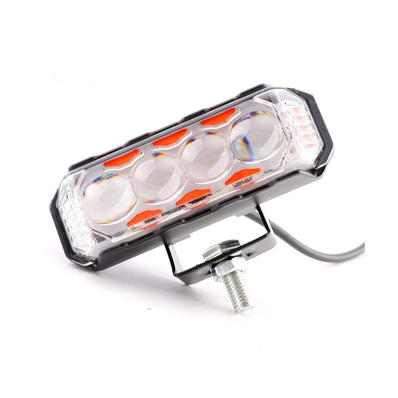 Three Sided 3 4 Bead Led Work Light Series 04 Three 34 Angle Angle view of three-sided 4-bead LED work light