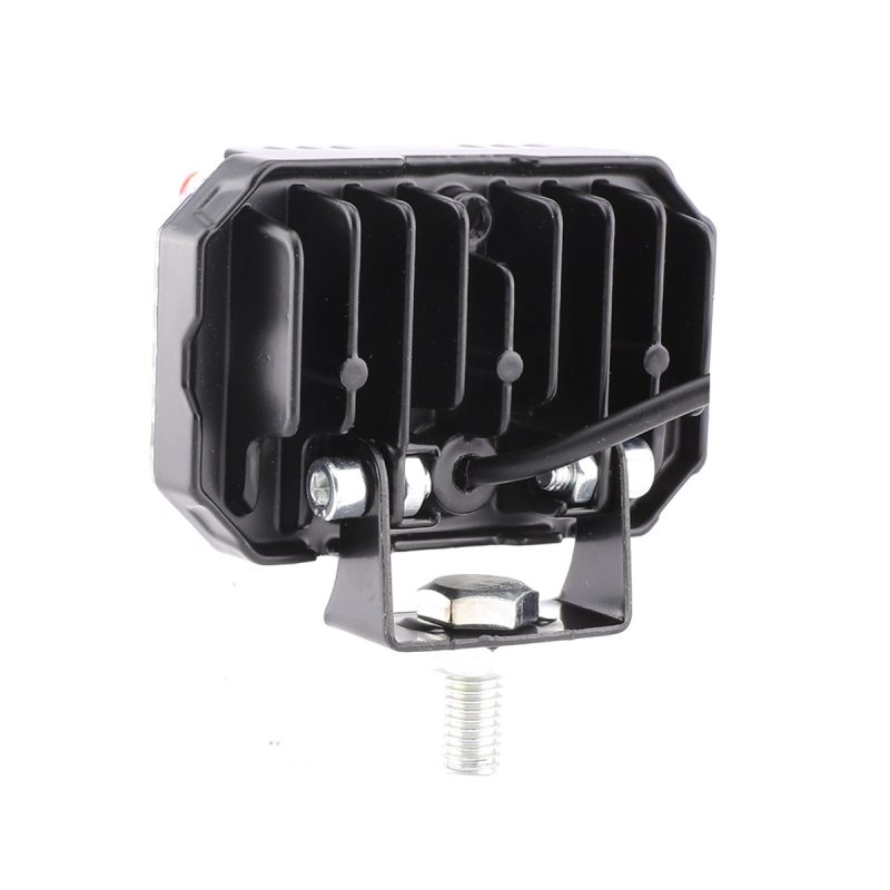 Rear housing view of three-sided four-leaf clover LED work light