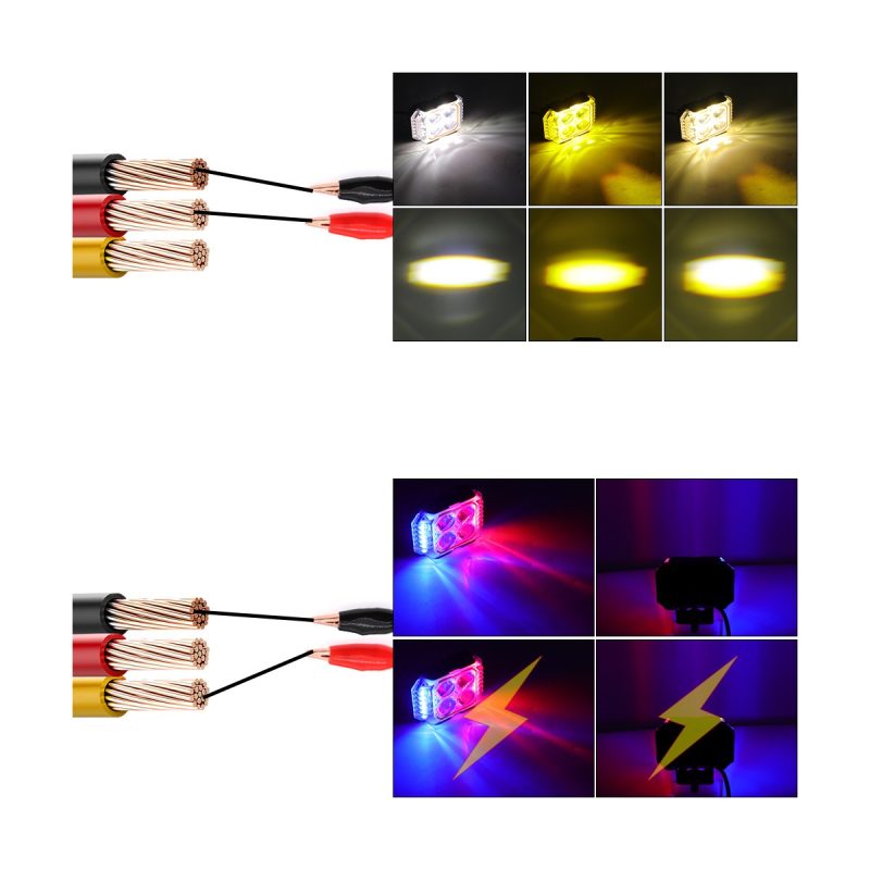 Effect reference for three-sided four-leaf clover LED work light