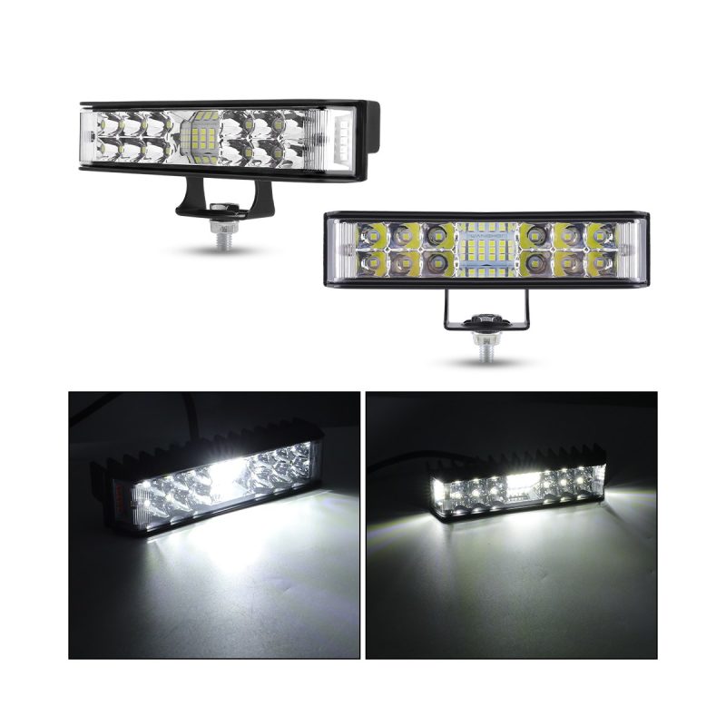 Three-Sided Linear LED Work Light Bar Options white lighting reference
