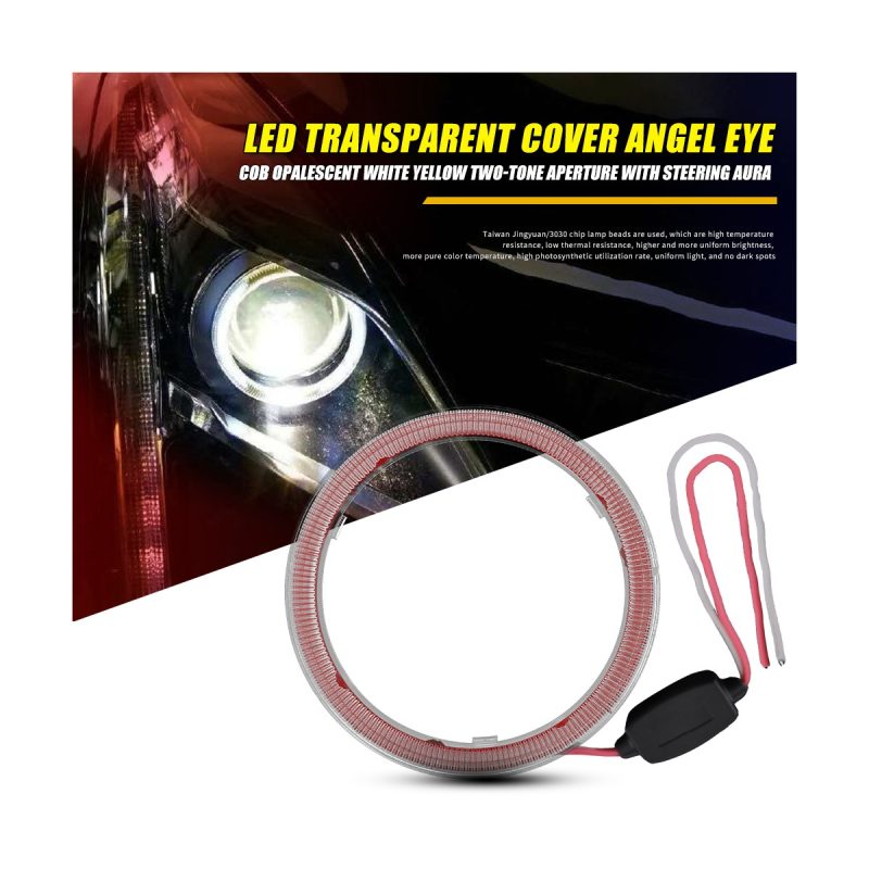Transparent Cover Rgb Angel Eye Halo Ring Size Options 01 Transparent Halo 80Mm Transparent Cover RGB Angel Eye Halo Ring Size Options