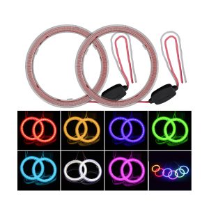 Transparent Cover Rgb Angel Eye Halo Ring Size Options 02 Transparent Halo 80Mm Colors Transparent cover RGB angel eye halo ring color options