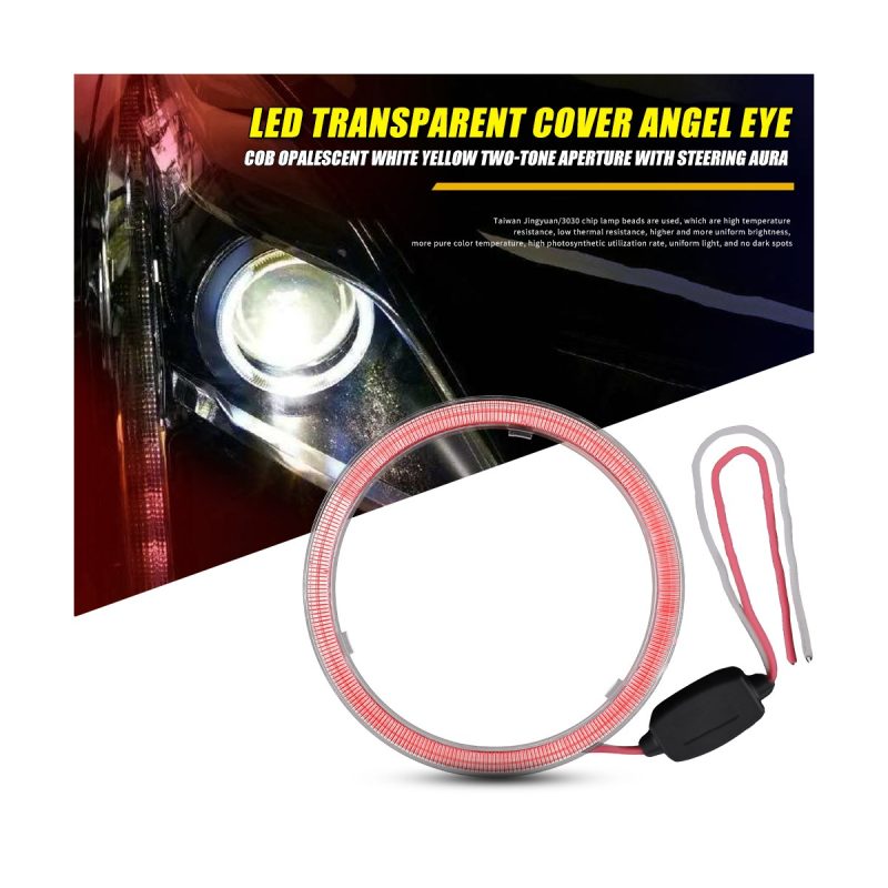 Transparent Cover Rgb Angel Eye Halo Ring Size Options 06 Transparent Halo 120Mm 120mm transparent cover RGB angel eye halo ring reference