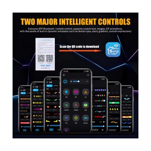Transparent Flexible Led Car Display Panel 02 Transparent Display App App-control reference for transparent flexible LED car display panel