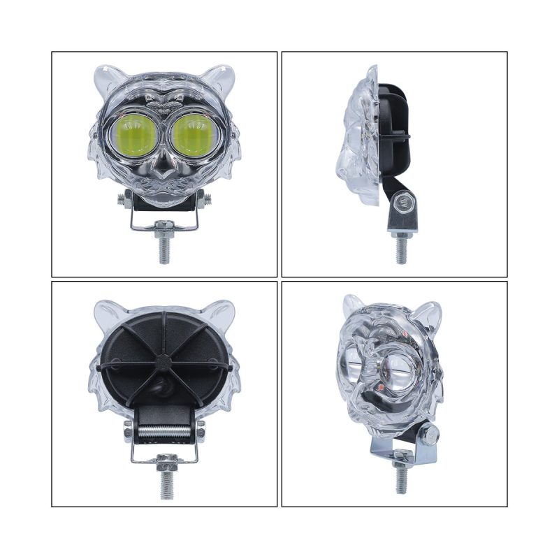Transparent Tiger Two Color Led Motorcycle Spotlight Main Transparent Tiger Two-Color LED Motorcycle Spotlight
