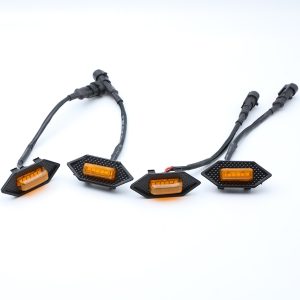 Triangle and Trapezoid Amber LED Grille Marker Light Kit Series