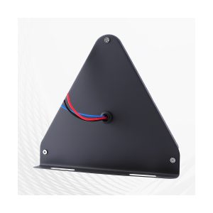 Triangular LED truck warning strobe light rear wiring view