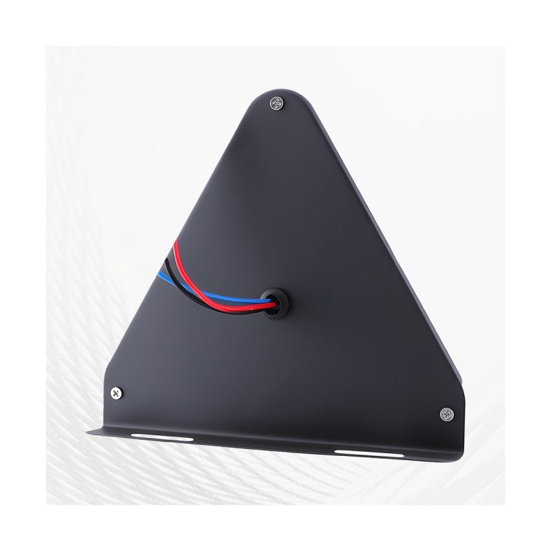 Triangular LED truck warning strobe light rear wiring view