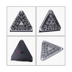 Triangular LED truck warning strobe light multi-view image