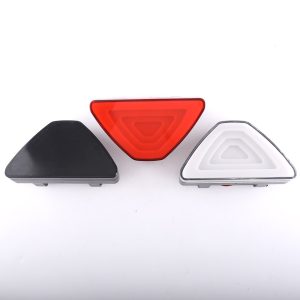 Triangular Pilot Led Rear Marker Light Wide Shape Variant Wide-shape variant reference with black, red, and white housings.