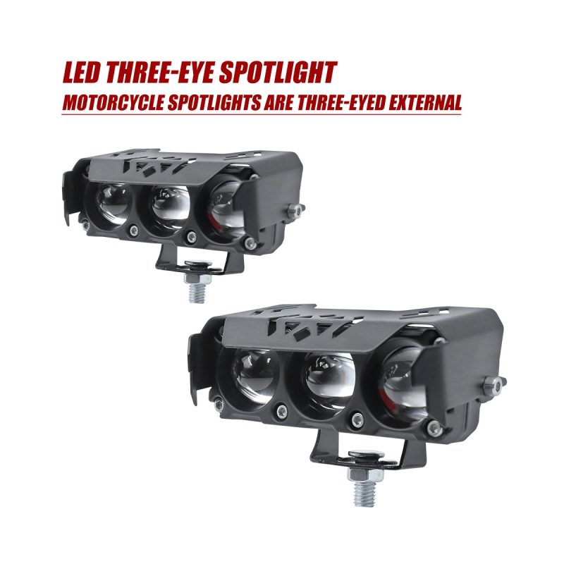 Triple Eye Motorcycle Auxiliary Spotlight Bar 01 Triple Eye Main Triple-Eye Motorcycle Auxiliary Spotlight Bar