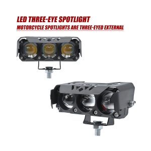 Triple Eye Motorcycle Auxiliary Spotlight Bar 02 Triple Eye Front Triple-eye motorcycle auxiliary spotlight bar product view
