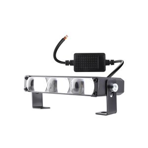 Triple-lens LED grille fog light bar front view