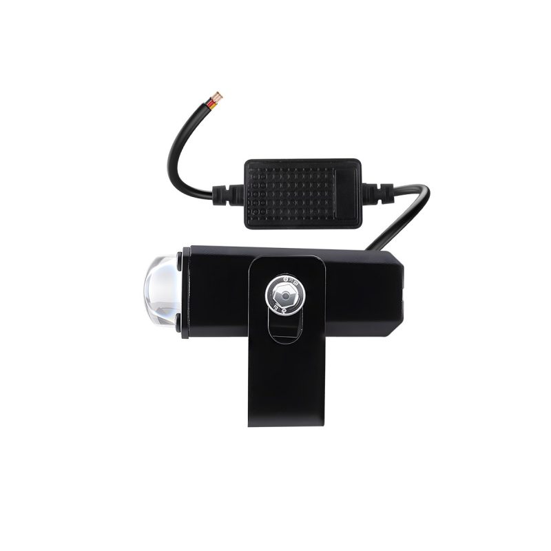 Triple-lens LED grille fog light bar side view
