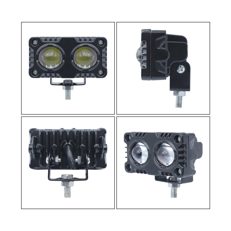 Two Color Compact Dual Lens Led Spotlight 01 Compact Dual Views Two-Color Compact Dual-Lens LED Spotlight