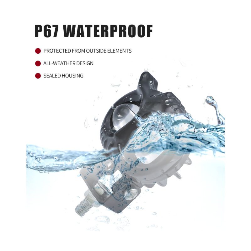 Two Color Owl Led Motorcycle Spotlight Waterproof Reference Waterproof source graphic with IP67 wording; confirm test basis before quotation.