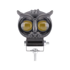 Two Color Owl Style Led Work Light 02 Owl Front Front view of two-color owl-style LED work light
