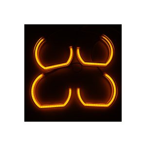 U Shaped Crystal Angel Eyes White Amber 105 128Mm Kit 03 U Crystal White Amber Amber Amber light reference for U-shaped crystal angel eyes kit