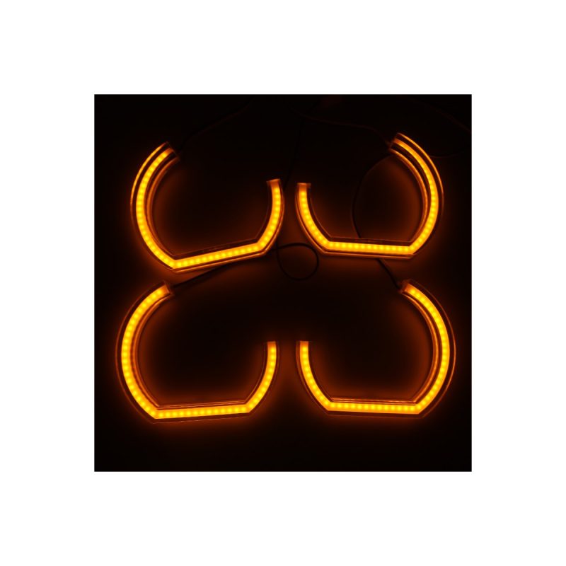 U Shaped Crystal Angel Eyes White Amber 105 128Mm Kit 03 U Crystal White Amber Amber Amber light reference for U-shaped crystal angel eyes kit