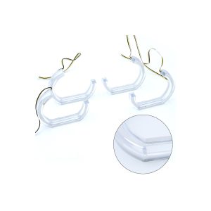 U Shaped Crystal Angel Eyes White Amber 105 128Mm Kit 06 U Crystal White Amber Detail Detail reference for U-shaped crystal angel eyes white amber kit