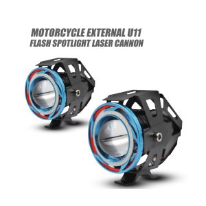 U11 external angel eye motorcycle spotlight pair view