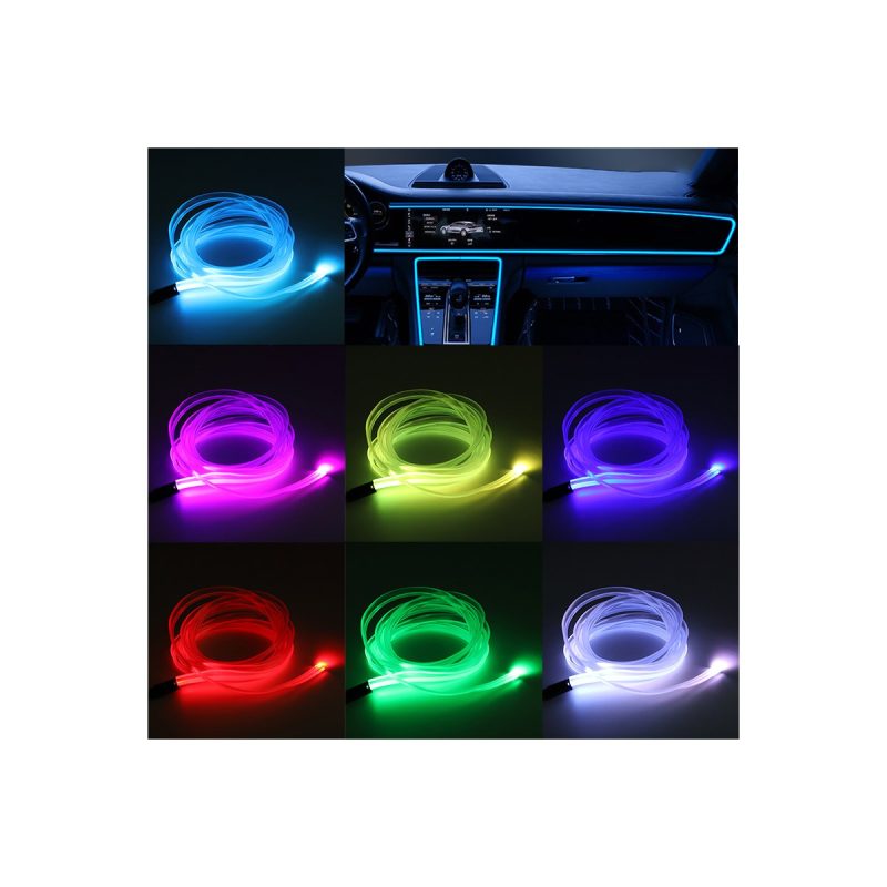 Usb Flexible Car Interior Light Guide Ambient Strip 05 Light Guide Strip Colors USB flexible car interior light guide ambient strip color options