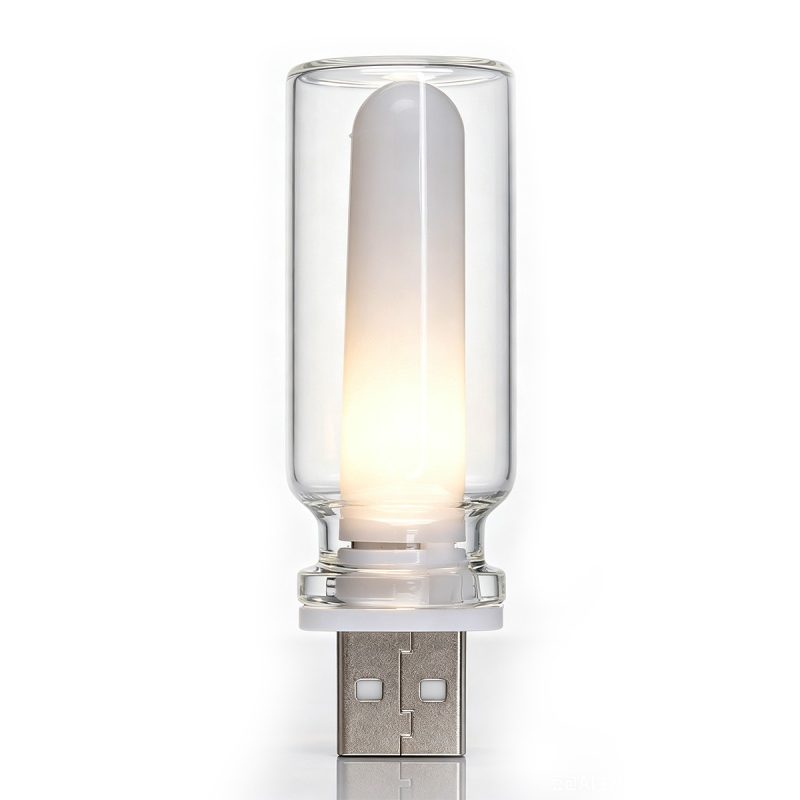 USB Glass RGB Car Interior Ambient Light