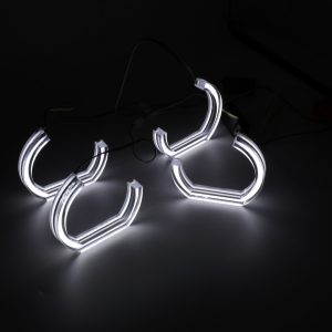 Wh 2869 Half U Angel Eye White Lighting Effect White lighting effect reference from the supplied product photos.
